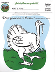 Rainbows Turkeys Unit Activity Pages, Spanish