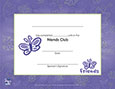 Friends Certificate of Completion