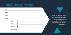 Envelopes, Tithe, Offering, & Missions