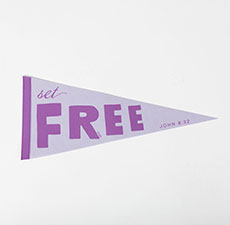 No Longer Bound Pennant Flag