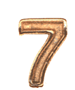 Gold Numeral 7 Award
