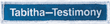 Tabitha—Testimony Badge