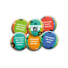 Mission Cup Theme Keeper Buttons (Pack of 60)