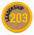 Leadership 203 Merit Patch (Gold)