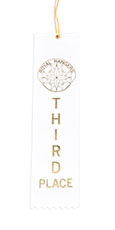3rd Place Ribbon - White
