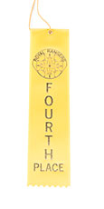 4th Place Ribbon - Yellow