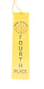 4th Place Ribbon - Yellow