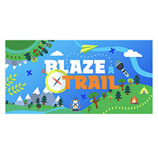 Blaze a Trail Set Backdrop