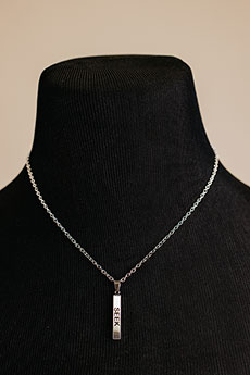 Silver Bar Necklace