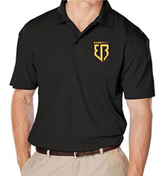 Medium - EVERYBoy Black Polo Adult
