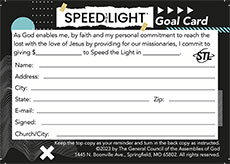 STL Individual Goal Setting Card (Pack of 25)